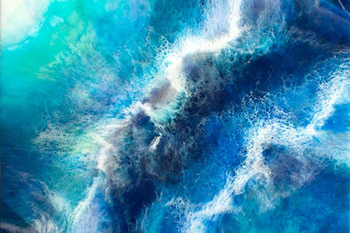 Resin Artwork - Turbulant Waters