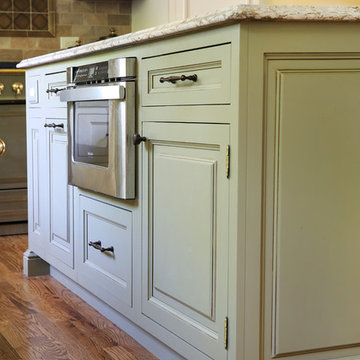Traditional Kitchen with Mixed Metal Finishes