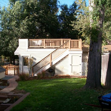 Garage with Future Deck