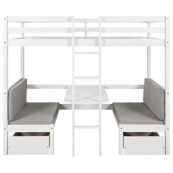 Gewnee Functional Loft Bed in White