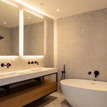 Modern Minimalist Bathroom Remodel in Los Angeles