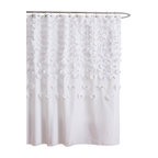 Lucia White Shower Curtain 72x72