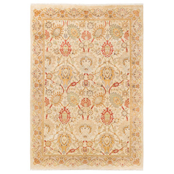 Dexter, One-of-a-Kind Hand-Knotted Area Rug, Ivory, 6'1"x8'10"