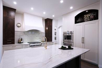 Elegant kitchen photo in Vancouver