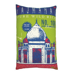 Koko Company - Koko Company Taj Mahal Pure Wild Rice Pillow - Decorative Pillows