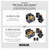 Kohler K-TS22026-4 Tempered Tub and Shower Trim Package - Vibrant Brushed