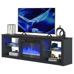 Mount-It! Metal Pedestal TV Stand Screens up to 42 Black (MI-879)