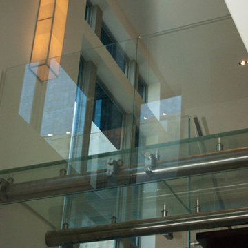 Glass and Metal Stairs