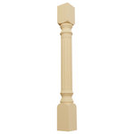 Ekena Millwork - Richmond Fluted Cabinet Column, Alder, 3 3/4"W x 3 3/4"D x 35 1/2"H - Ideal for a variety of projects, our cabinet columns add stunning dimension, texture, and individuality to match every decor style. Manufactured with thoughtful design, each column post is available in the most common widths and heights to fulfill the needs of most applications. Our columns are hand-carved, sanded, and made from only the highest quality materials for lasting beauty. They can be easily stained or painted and simply install with L brackets or screws and adhesive. Give your space one of a kind character and special touch that make it home.
