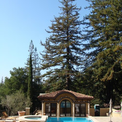 Tuscan Pool House - Windows And Doors