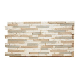 145-MESA STACKED SLATE WALL PANEL - 24"H - Wall Panels