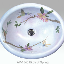 Hand Painted Drop-in Sinks by Atlantis Porcelain Art - Products