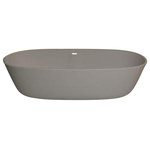 Atlantis - Venzi PietraStone 32 x 71 Man Made Stone Freestanding Bathtub By Atlantis - PietraStone freestanding series style can be interpreted as both, contemporary and classic design allowing full enjoyment of deep soaking comfort.An oasis suddenly appears before you. The aroma of tropical citrus fills the air as you walk slowly towards a pool of pristine water. You hear the therapeutic sound of water flowing into the pool at your feet. Upon entering, you feel the soothing water gently massage your body. While you bathe, slowly the experience overwhelms your senses as you drift away.