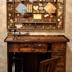 Watch Makers Bench - Restoration Bench And Display - EST1865 - Decorative Objects And Figurines