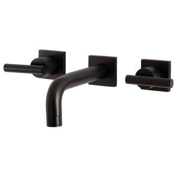 KS6125CML Two-Handle Wall Mount Bathroom Faucet, Oil Rubbed Bronze