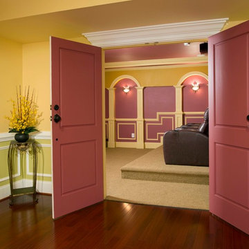 Movie Theatre Highlights Full Basement Remodel