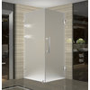 Aquadica GS 32"x32"x72" Frameless Sq. Frosted Shower Enclosure+Shelves Stainless