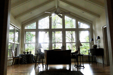 Example of a classic living room design in Other