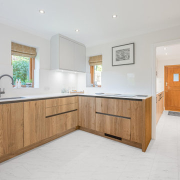 Oak Modern Kitchen & Utility in Lake District