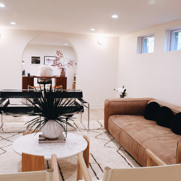 Contemporary Kansas City Basement Finish