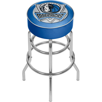 Bar Stool - Dallas Mavericks Logo Stool with Foam Padded Seat