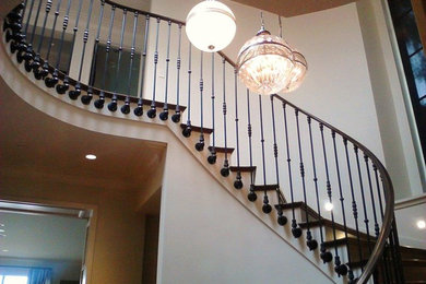 Elegant staircase photo in Seattle