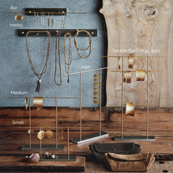 Brass Rod Jewelry Ladders - Closet Storage
