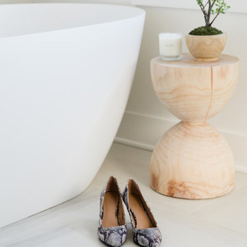 Coastal Blues Primary Bathroom Renovation