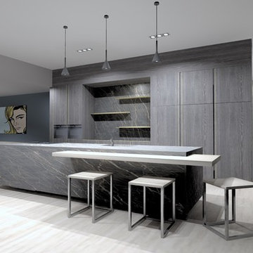 Création de mobiliers sur mesure pour un penthouse