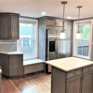 Belmont, Massachusetts New England Colonial House Kitchen Remodel and Redesign