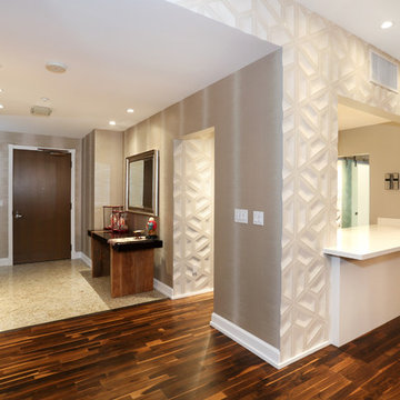 3D Handmade tiles with recessed lights