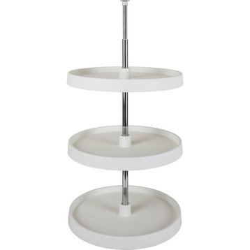 Hardware Resources PLSR2318 18 Inch Full Circle Lazy Susan Two - White