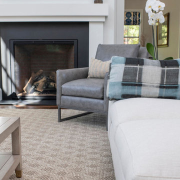 Clean,  modern living room