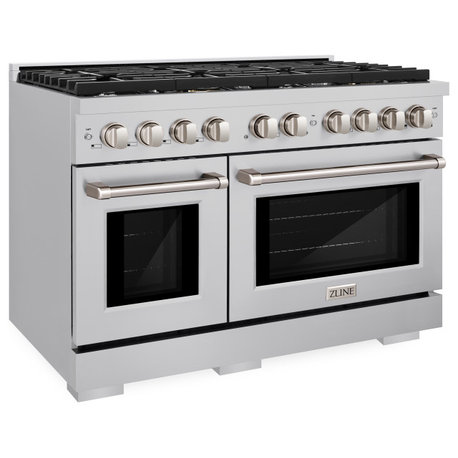 ZLINE 48 In. Freestanding Gas Range, Stainless Steel, SGR48