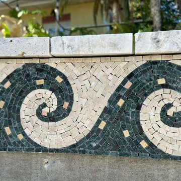 Ocean Wave Marble Mosaic