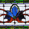 33W X 10H Fairytale Transom Stained Glass Window