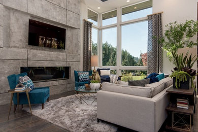 Example of a living room design in Portland