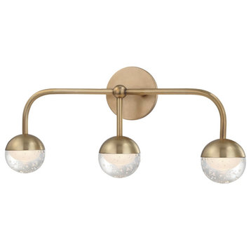 Hudson Valley Boca LED Bath Light Bracket 1243-AGB - Aged Brass