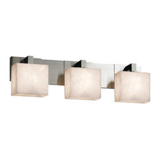 Clouds Modular 3-Light Bath Bar, Rectangle, Clouds Shade