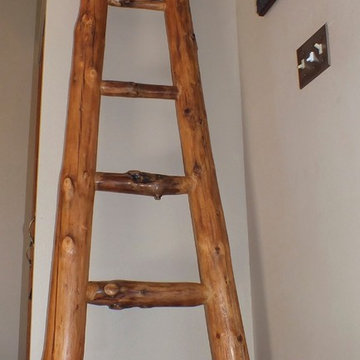 Condo Remodel - Log Railings, Furniture, Slate Floors & Shower