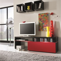 Amsterdam Combination-11088 Modern Wall Units - Media Storage