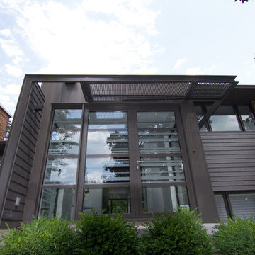 Agrandissement contemporain d'un ''split level'' des années 50