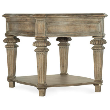 Bowery Hill Rectangluar Living Room End Table in Rustic Finish