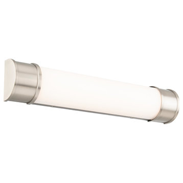 Mercer LED Bathroom Vanity/Wall Light 3000K, Brushed Nickel, 24"