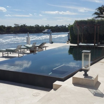 Custom Wet Edge and Infinity Edge Pool in Fort Lauderdale