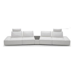 Celine Leather Sectional - Sectional Sofas