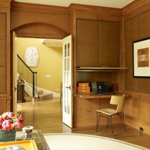 Bedroom office built ins