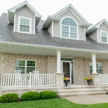 Exteriors with Ashlar Natural Thin Stone Veneer