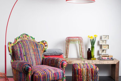 Inspiration pour un salon bohème.