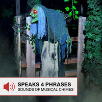 Lifesize Animatronic Witch, Lights and Sound